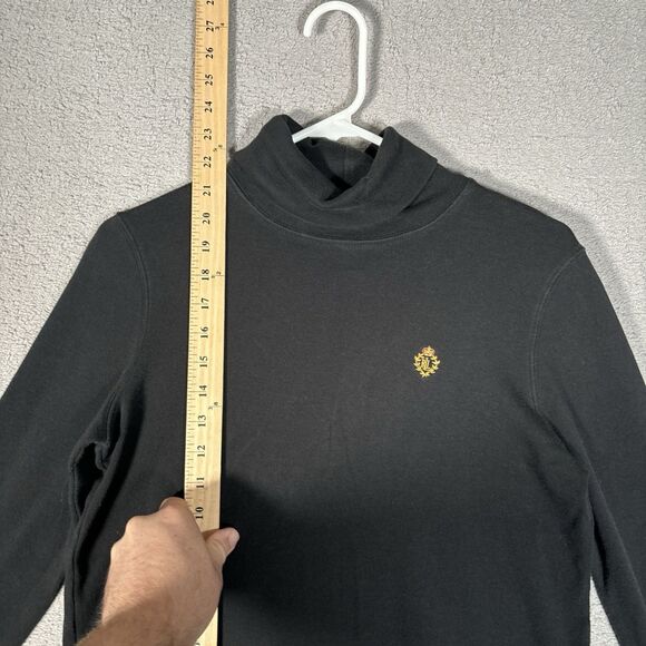 Lauren Ralph Lauren Women’s Size S Long Sleeve Turtle Neck Black Dark Academia - Picture 3 of 8